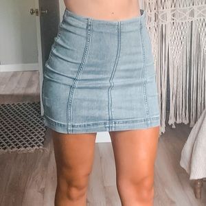 Modern Femme Denim Mini Skirt